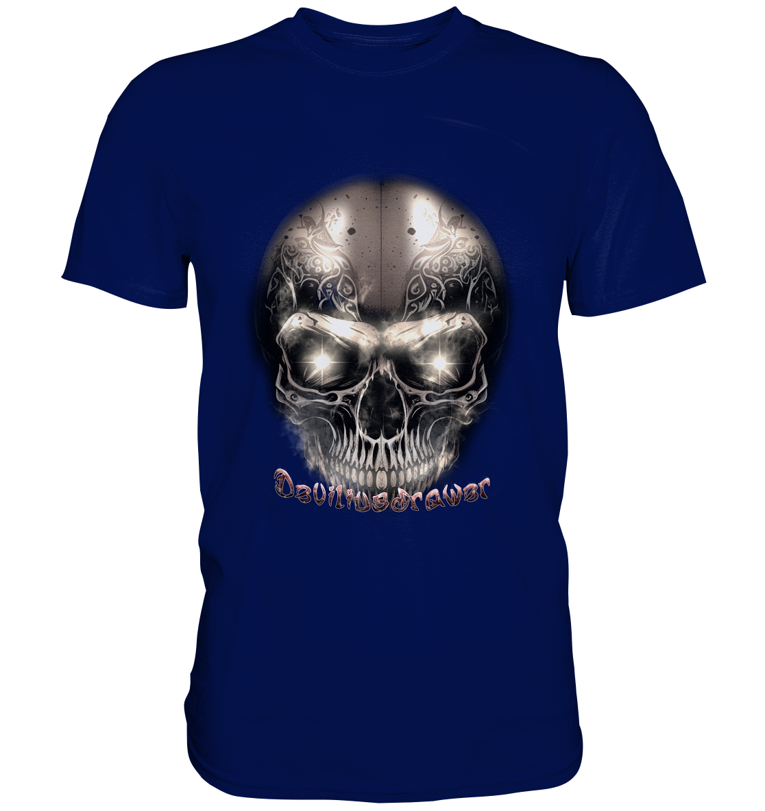 Deviliusdrawer Fire Skeleton Iron - Premium Shirt