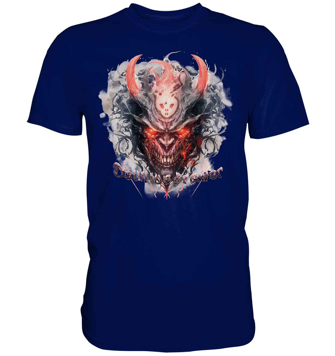 Deviliusdrawer Red Horn Devil - Premium Shirt