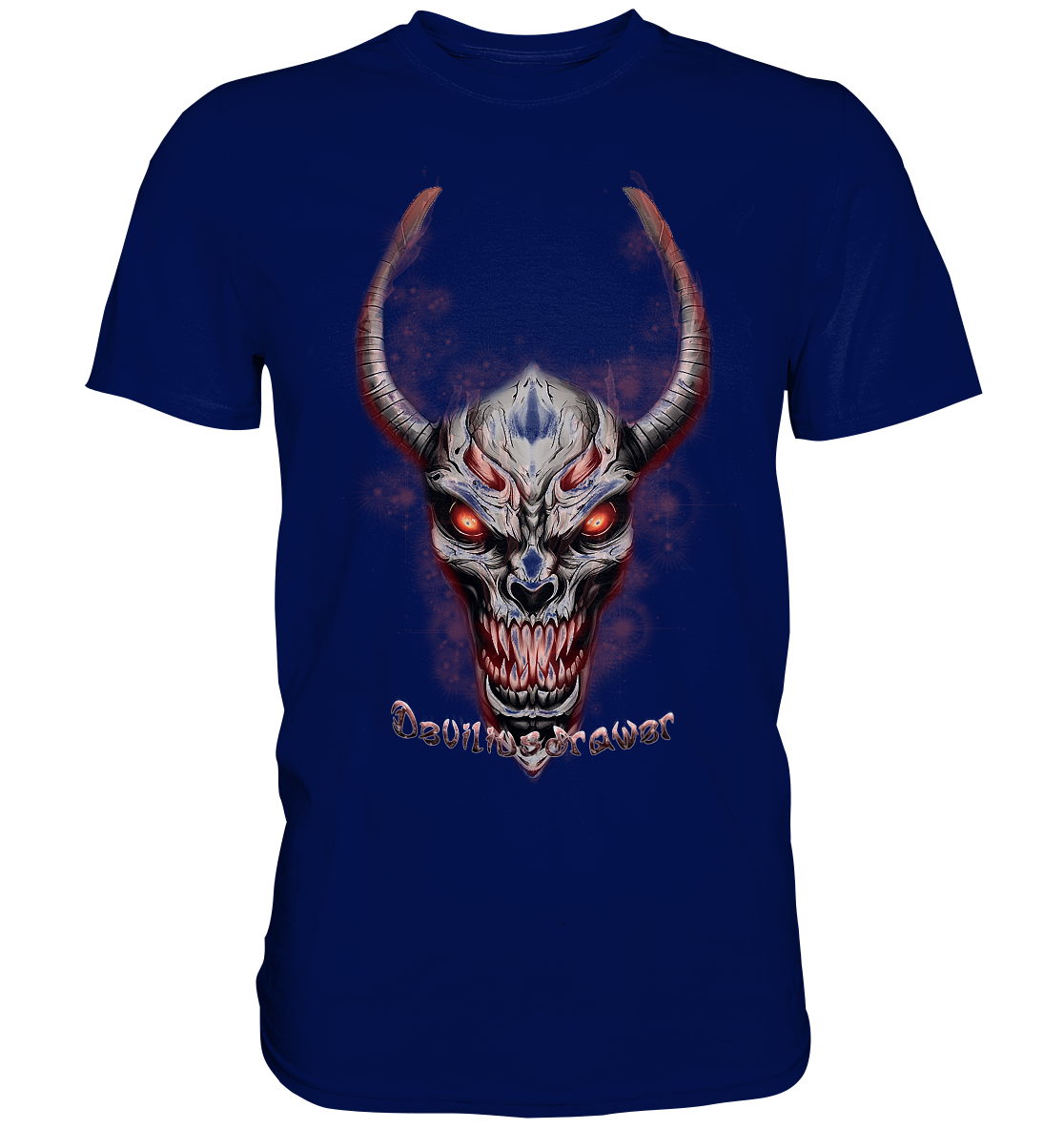 Deviliusdrawer Red Eyed Skeleton - Premium Shirt
