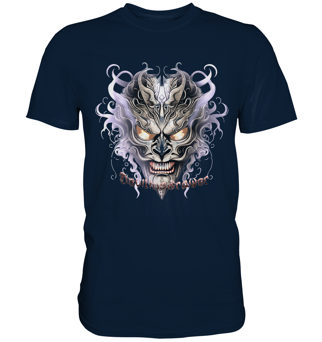 Deviliusdrawer Demon Mask Violet - Premium Shirt