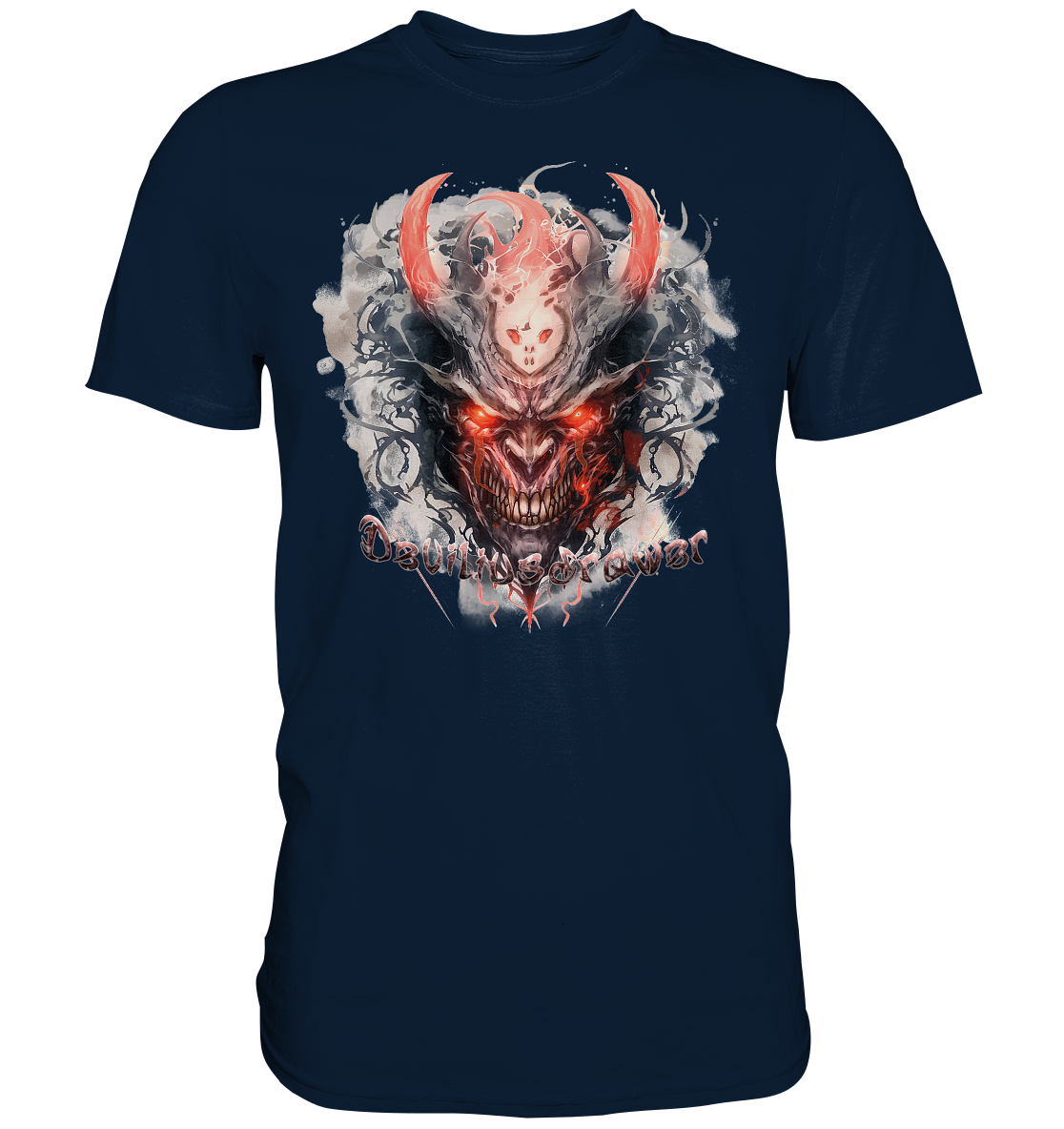 Deviliusdrawer Red Horn Devil - Premium Shirt