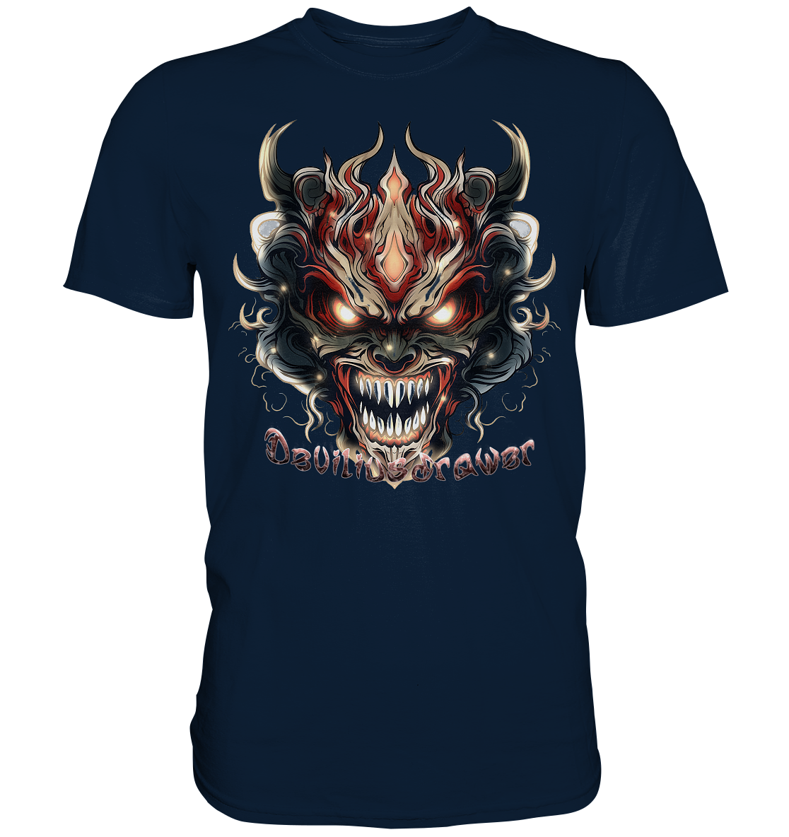 Deviliusdrawer Evil Vamp Mask - Premium Shirt
