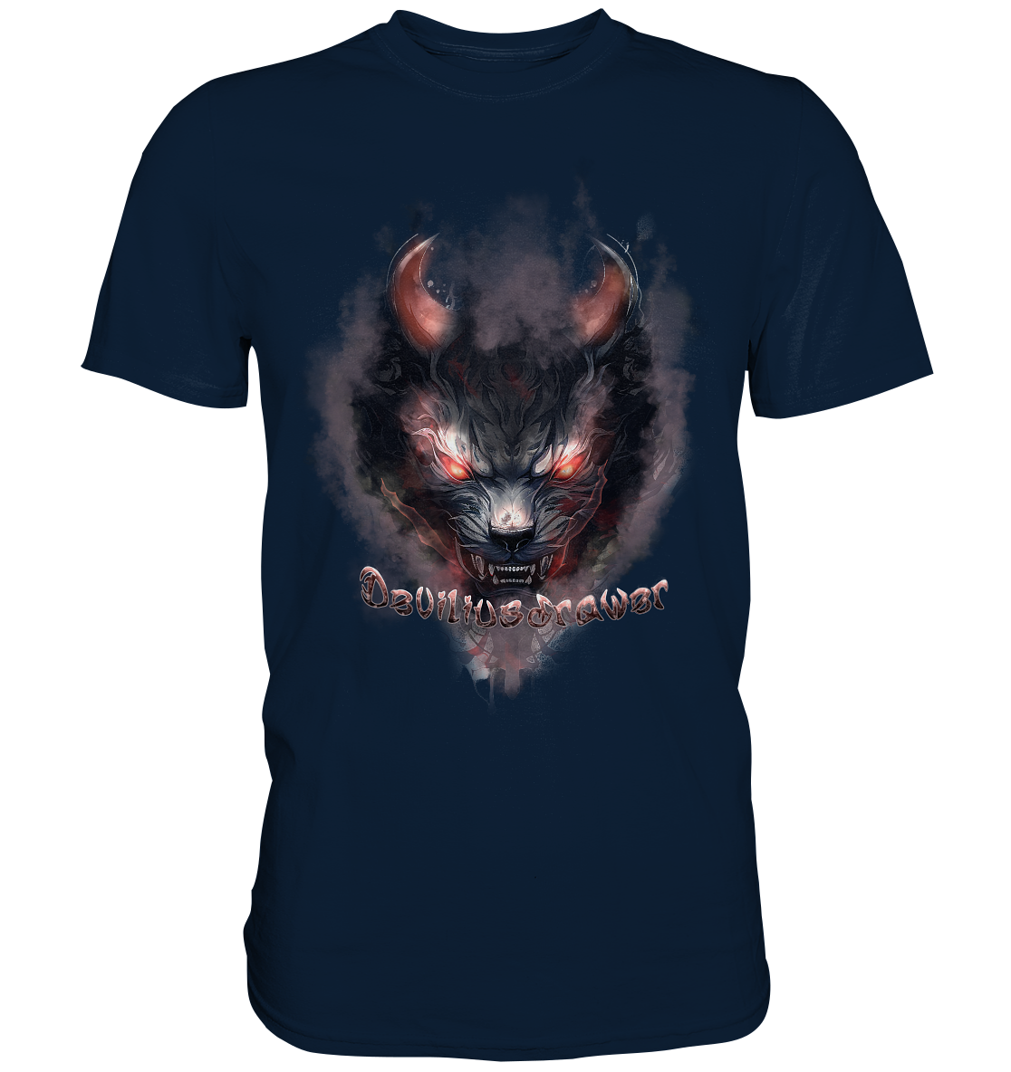 Deviliusdrawer Red Smoked Cat - Premium Shirt