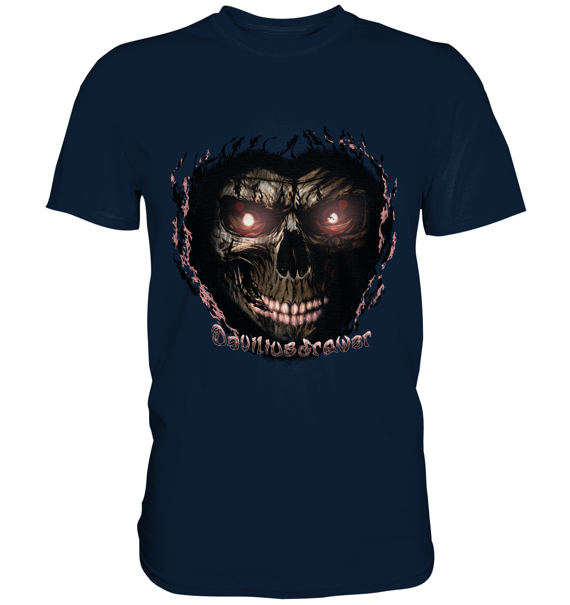 Deviliusdrawer Glow Skeleton - Premium Shirt