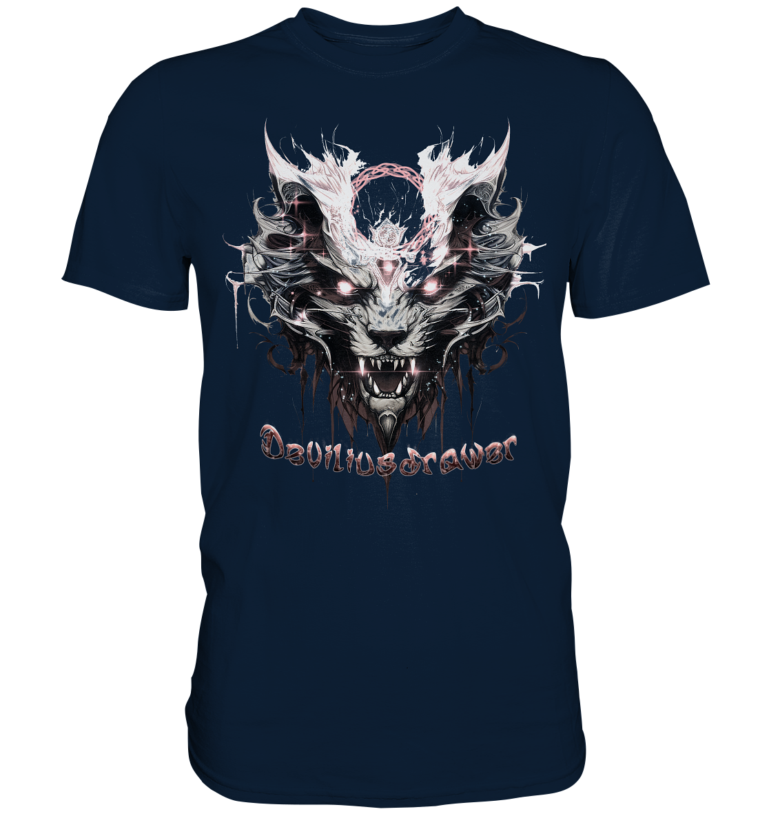 Deviliusdrawer Demonic Glow Cat - Premium Shirt