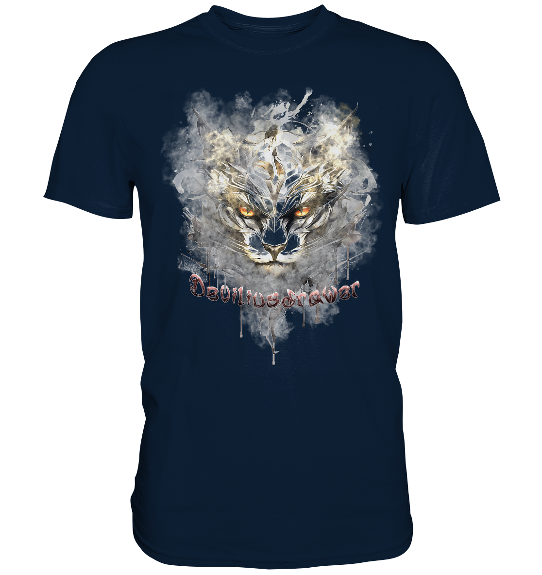 Deviliusdrawer White Catgod - Premium Shirt