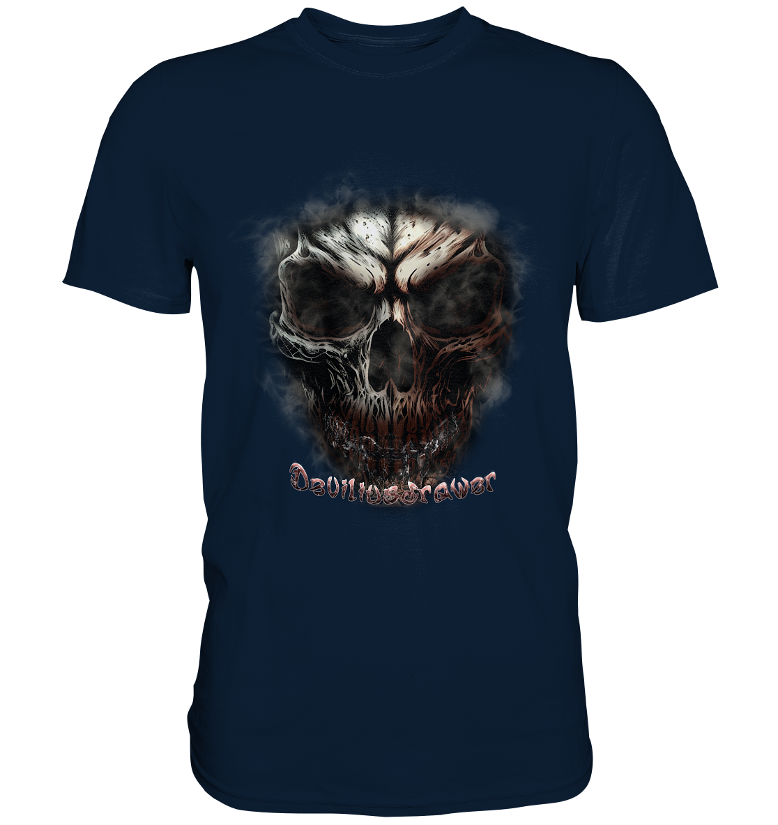 Deviliusdrawer Fire Skeleton - Premium Shirt
