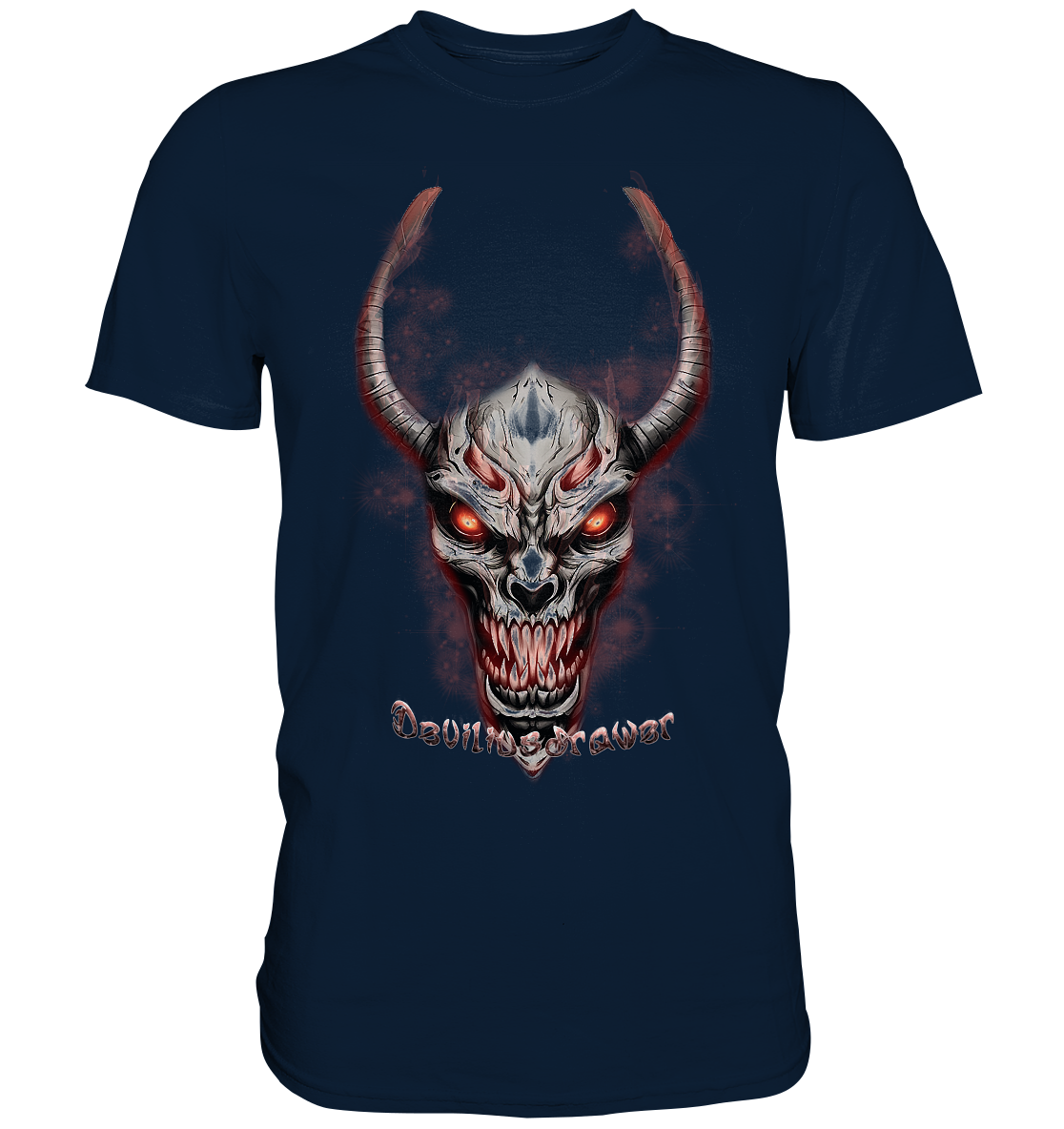 Deviliusdrawer Red Eyed Skeleton - Premium Shirt