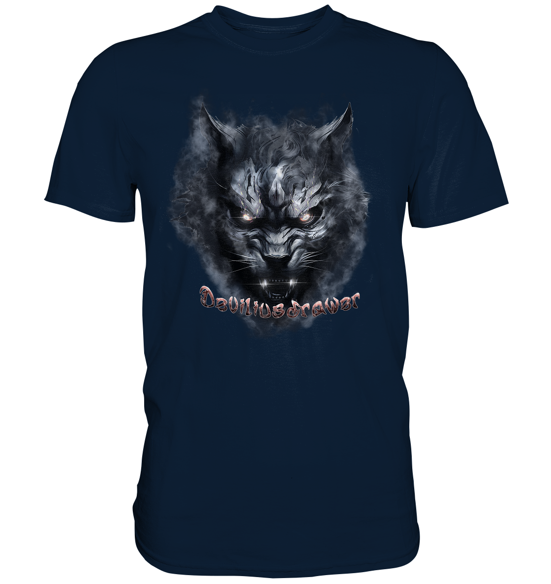 Deviliusdrawer Dark Beast Tiger  - Premium Shirt