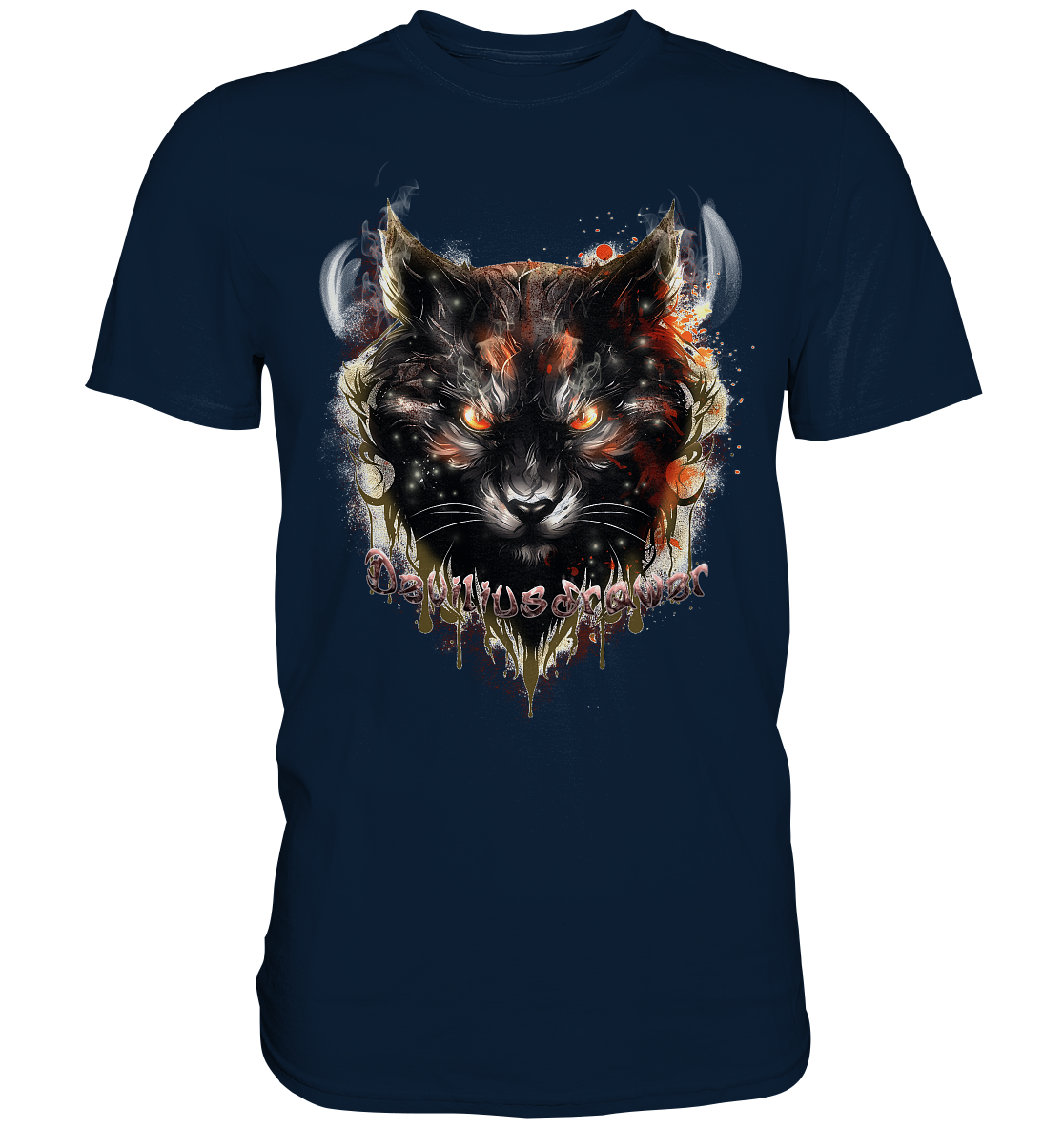 Deviliusdrawer Red Devil Cat - Premium Shirt