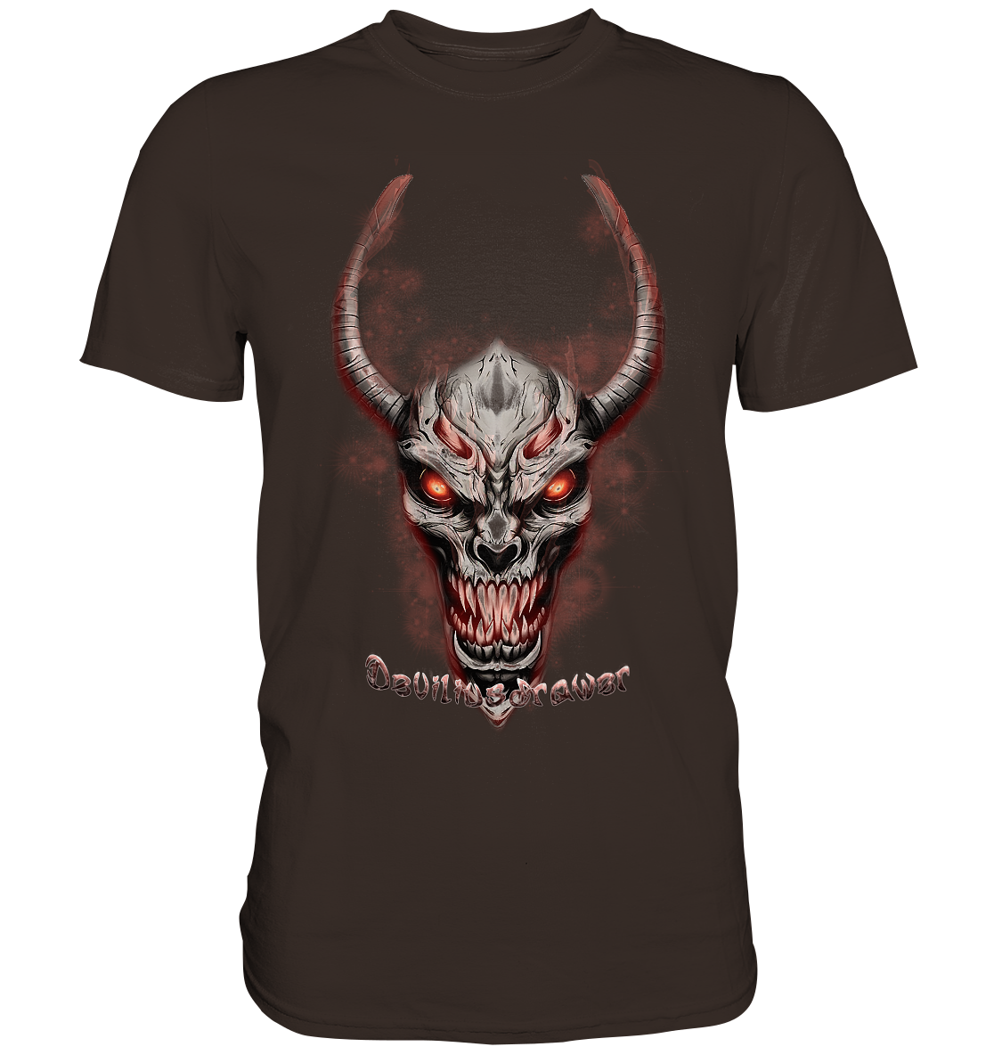 Deviliusdrawer Red Eyed Skeleton - Premium Shirt