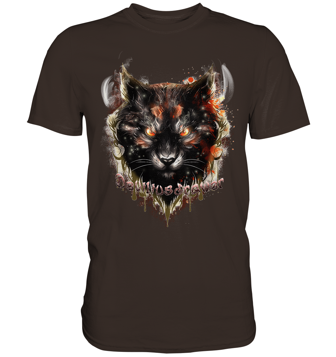 Deviliusdrawer Red Devil Cat - Premium Shirt