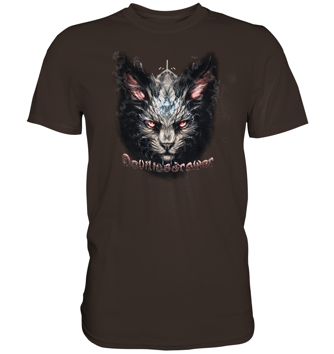 Deviliusdrawer Myshtical Redeyed Cat - Premium Shirt