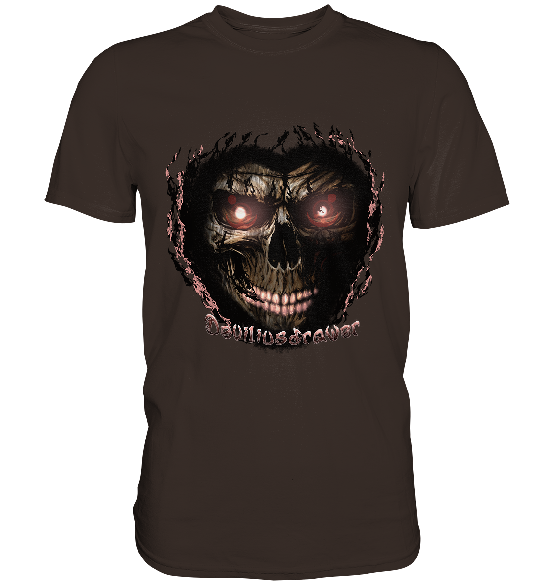 Deviliusdrawer Glow Skeleton - Premium Shirt