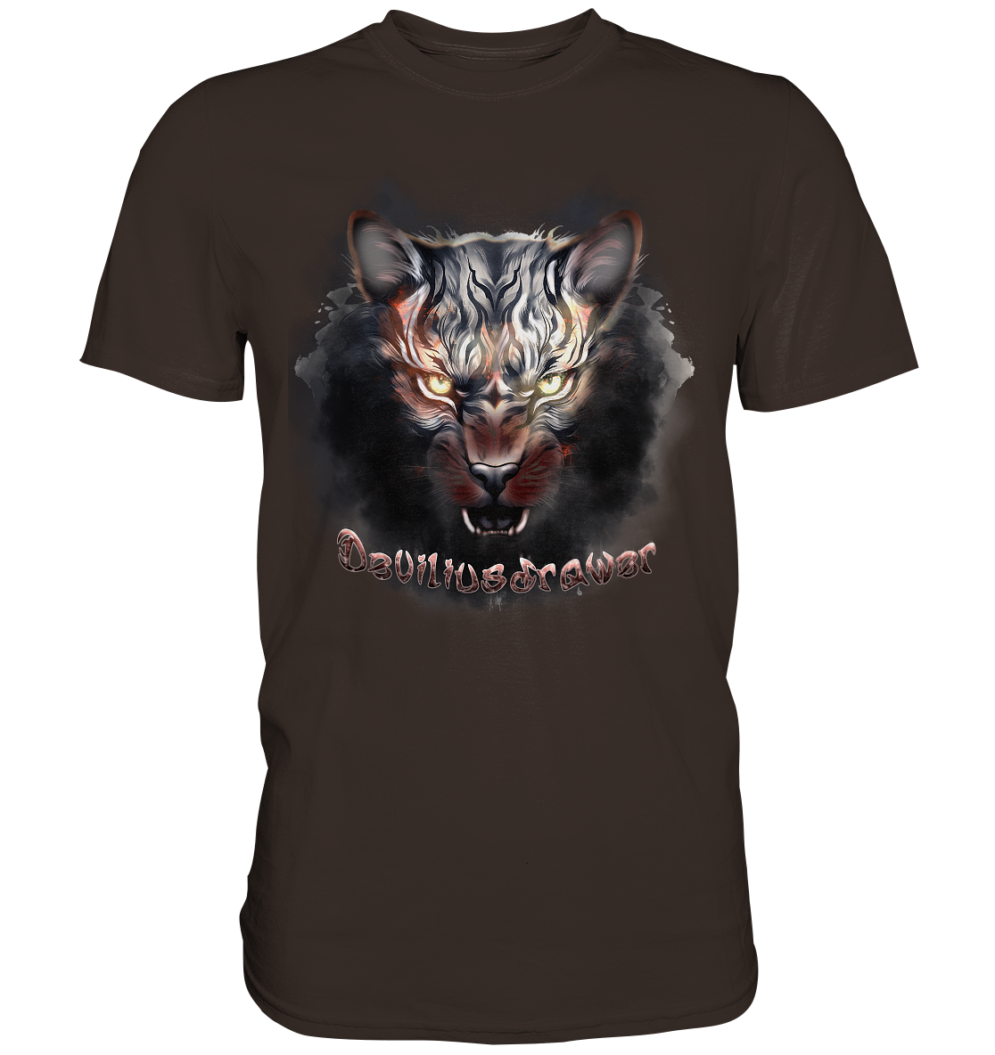 Deviliusdrawer Smoke Tiger - Premium Shirt