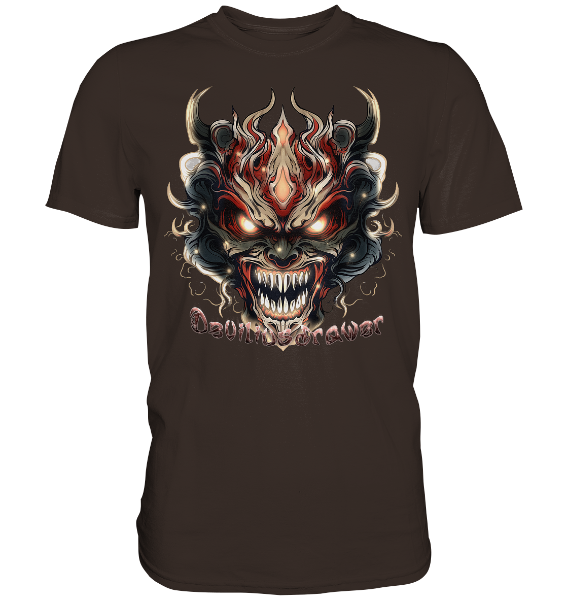 Deviliusdrawer Evil Vamp Mask - Premium Shirt