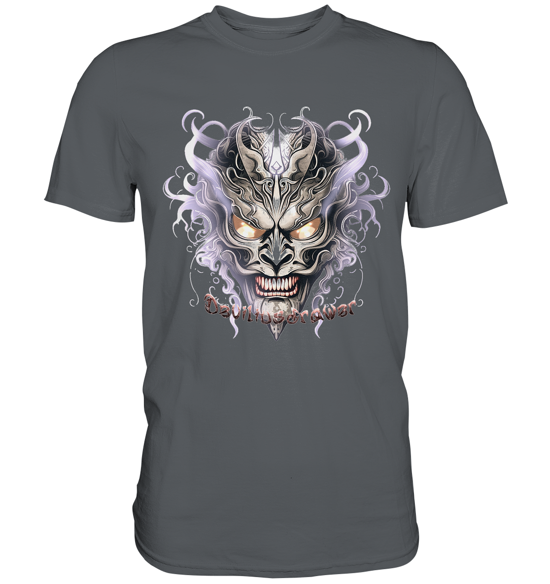 Deviliusdrawer Demon Mask Violet - Premium Shirt