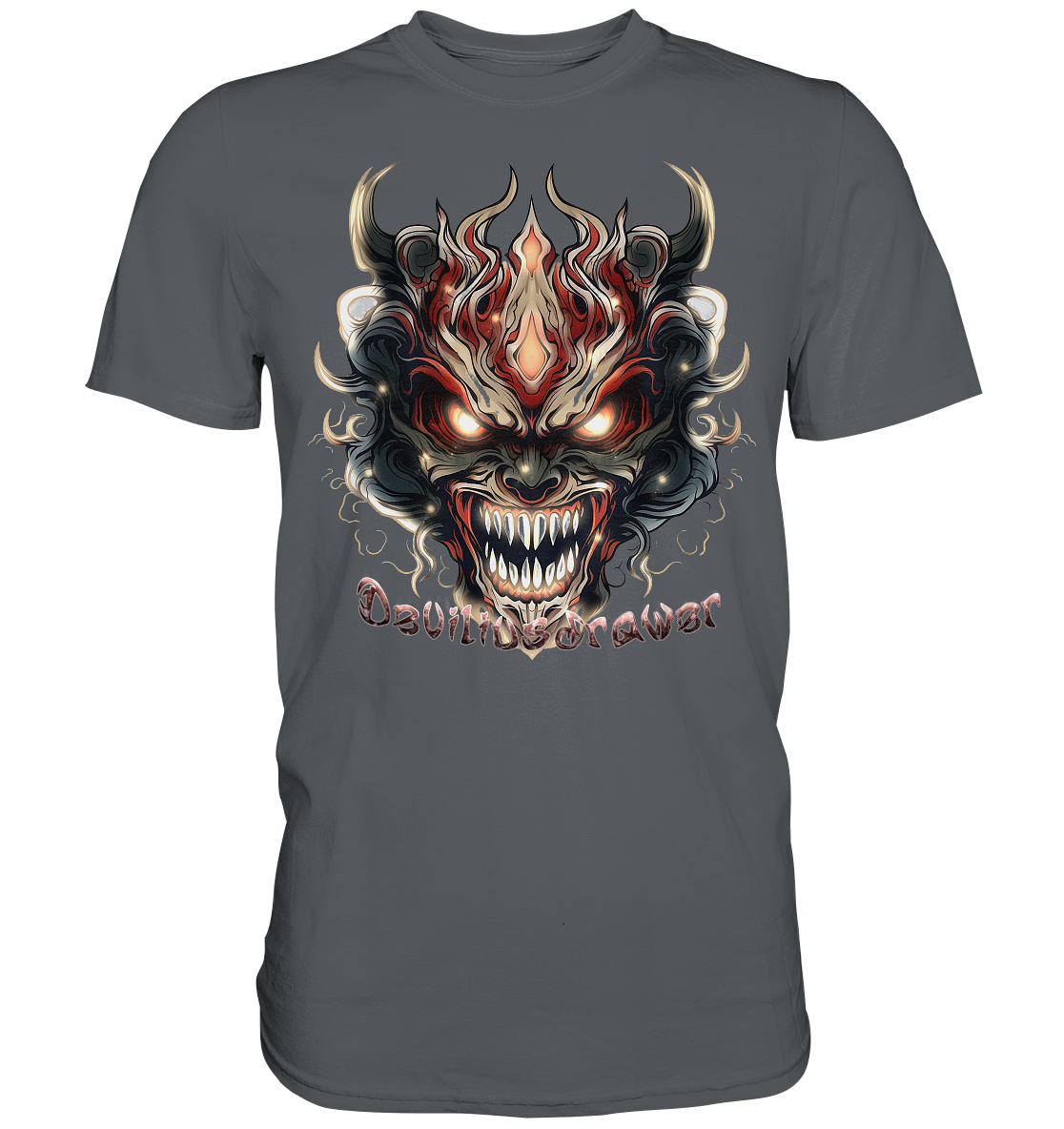 Deviliusdrawer Evil Vamp Mask - Premium Shirt