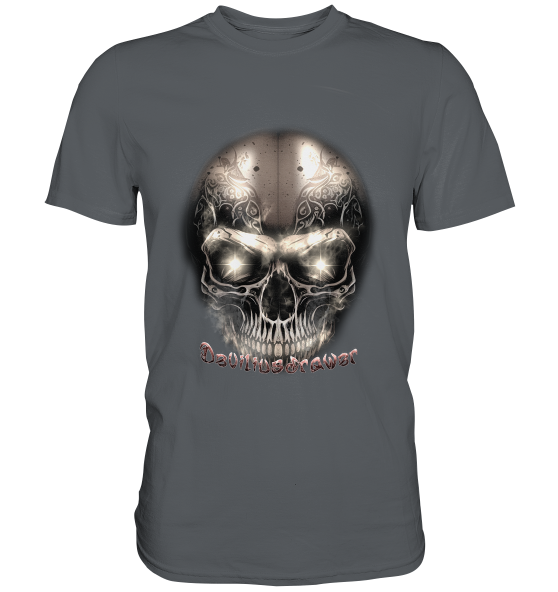 Deviliusdrawer Fire Skeleton Iron - Premium Shirt