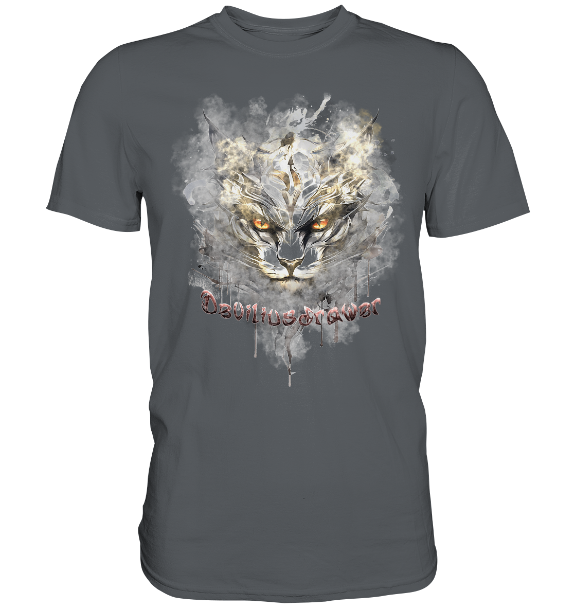 Deviliusdrawer White Catgod - Premium Shirt