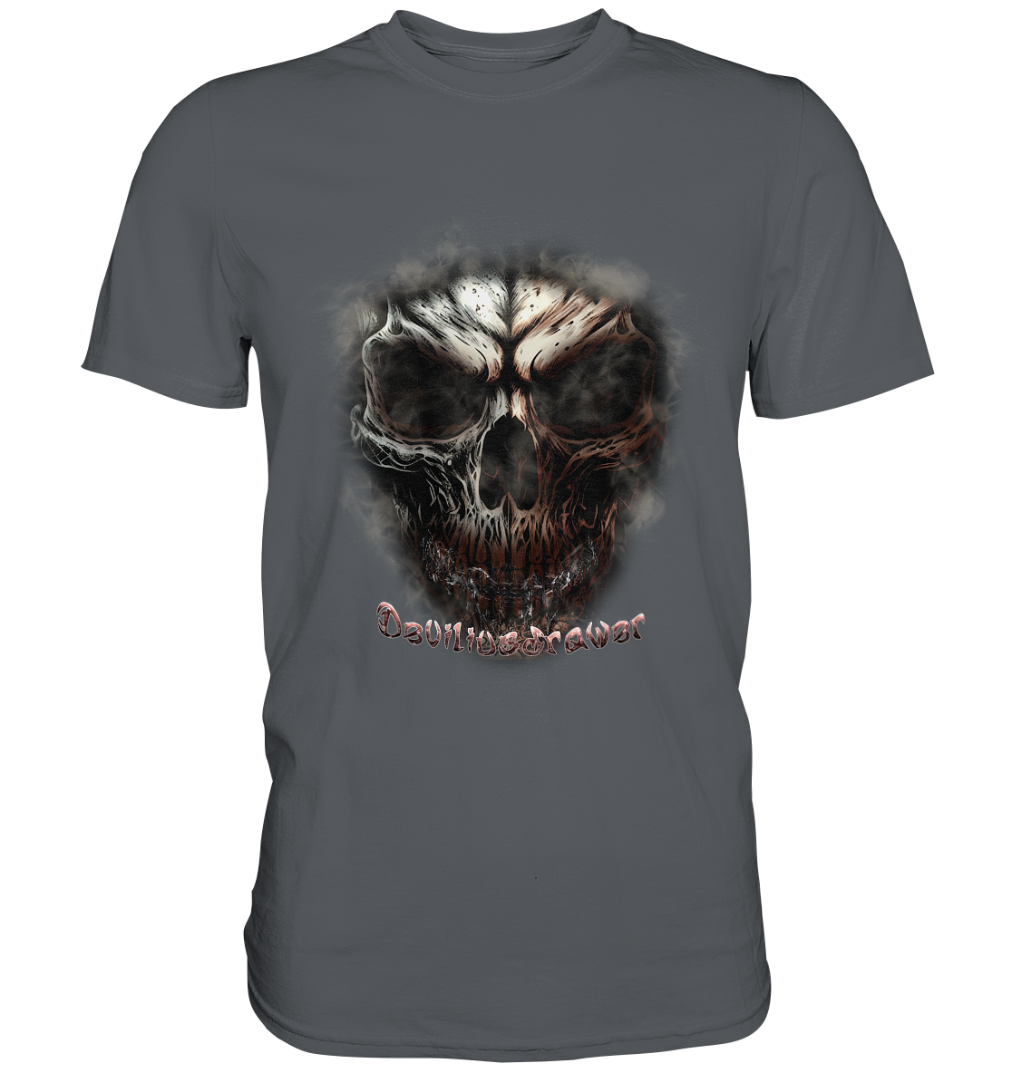 Deviliusdrawer Fire Skeleton - Premium Shirt
