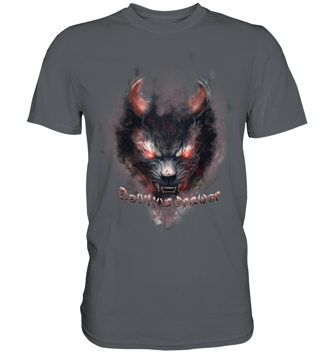 Deviliusdrawer Red Smoked Cat - Premium Shirt