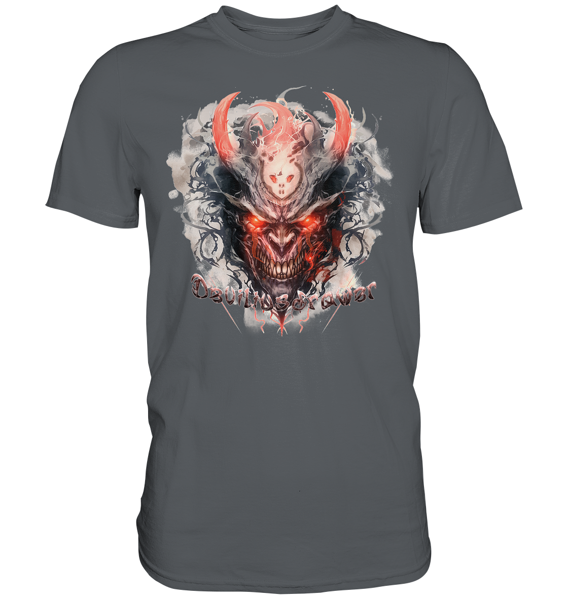 Deviliusdrawer Red Horn Devil - Premium Shirt