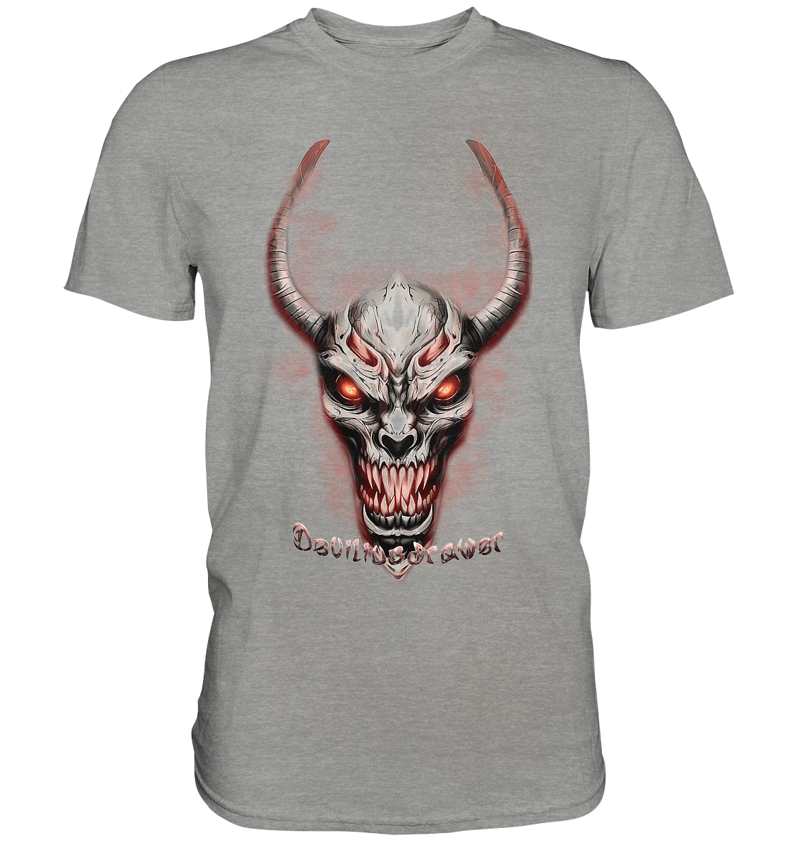 Deviliusdrawer Red Eyed Skeleton - Premium Shirt