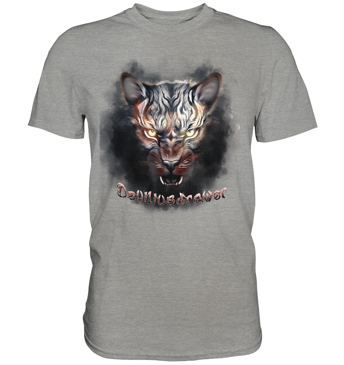 Deviliusdrawer Smoke Tiger - Premium Shirt