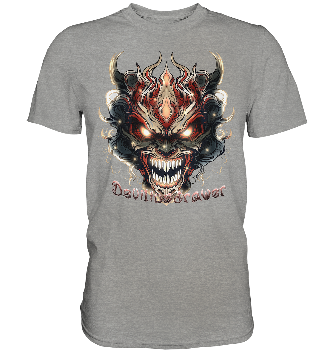Deviliusdrawer Evil Vamp Mask - Premium Shirt