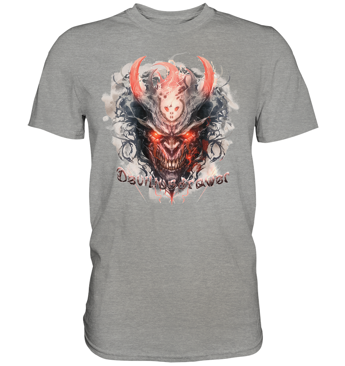Deviliusdrawer Red Horn Devil - Premium Shirt