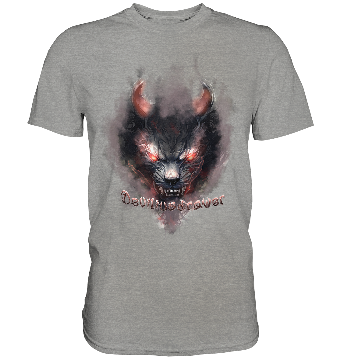 Deviliusdrawer Red Smoked Cat - Premium Shirt