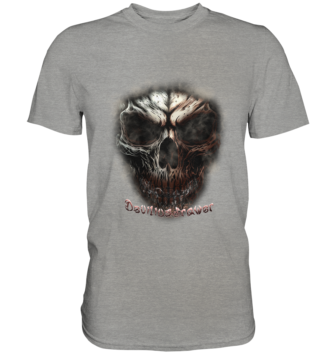 Deviliusdrawer Fire Skeleton - Premium Shirt