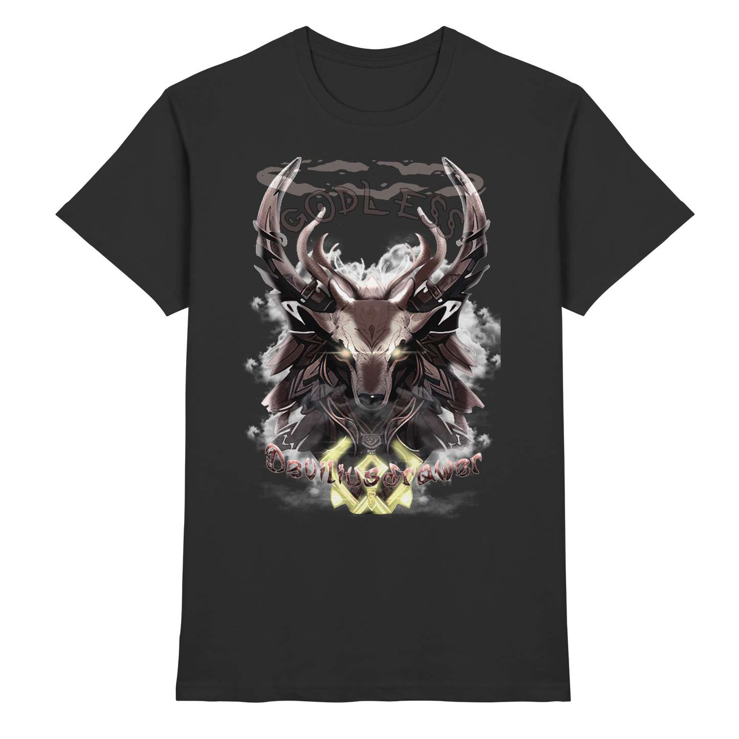 Deviliusdrawer Godless Deer - Premium Shirt