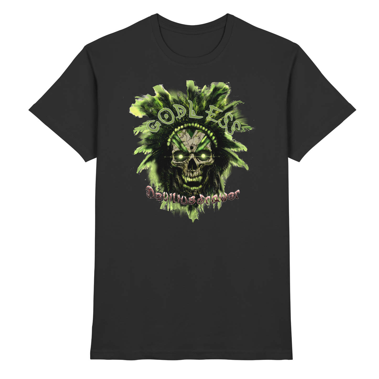 Deviliusdrawer Godless Skull - Premium Shirt