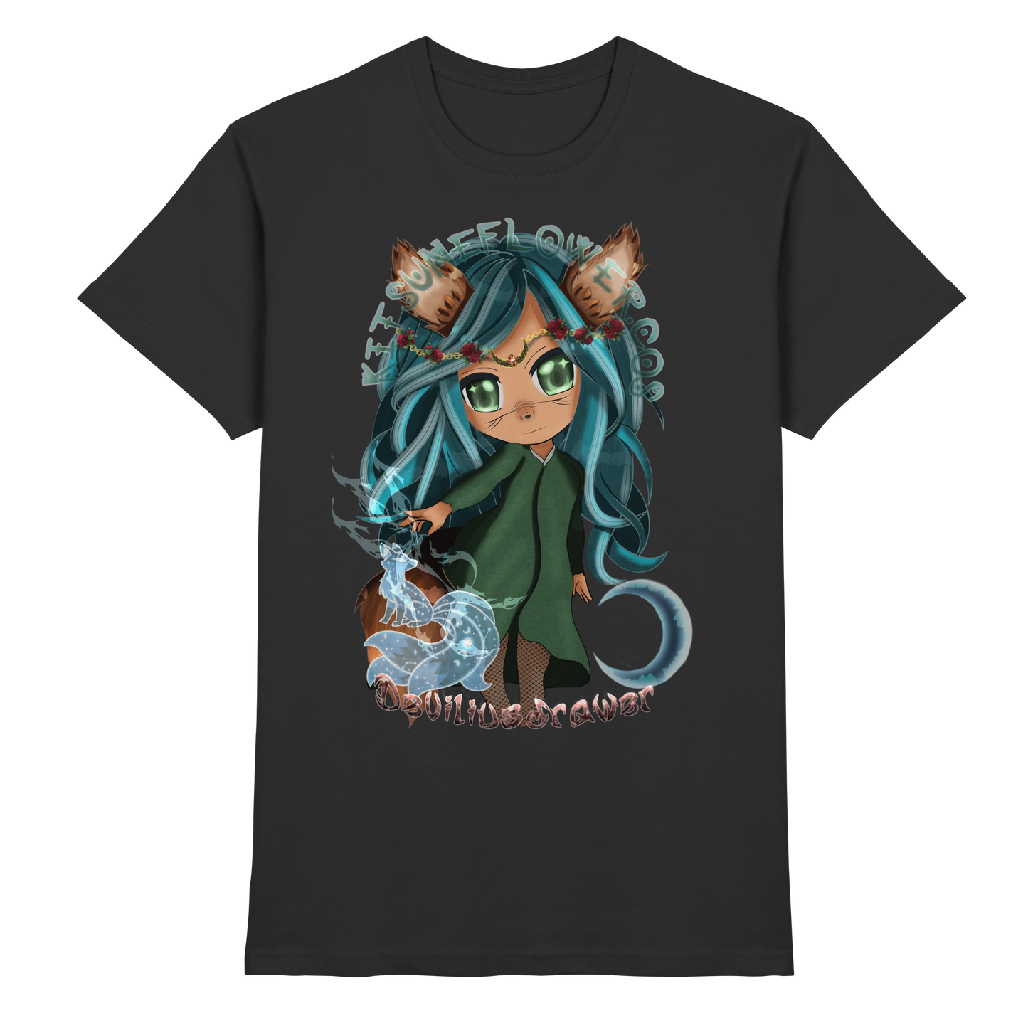 Deviliusdrawer Kitsuneflower - Premium Shirt