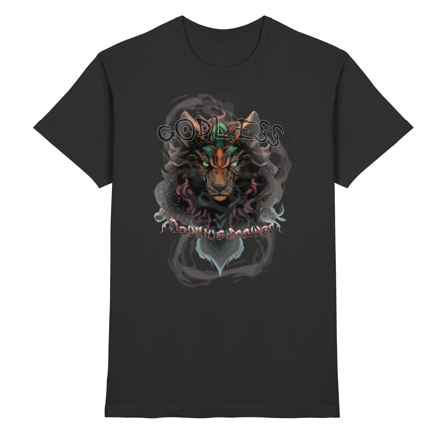 Deviliusdrawer Godless Wolf - Premium Shirt