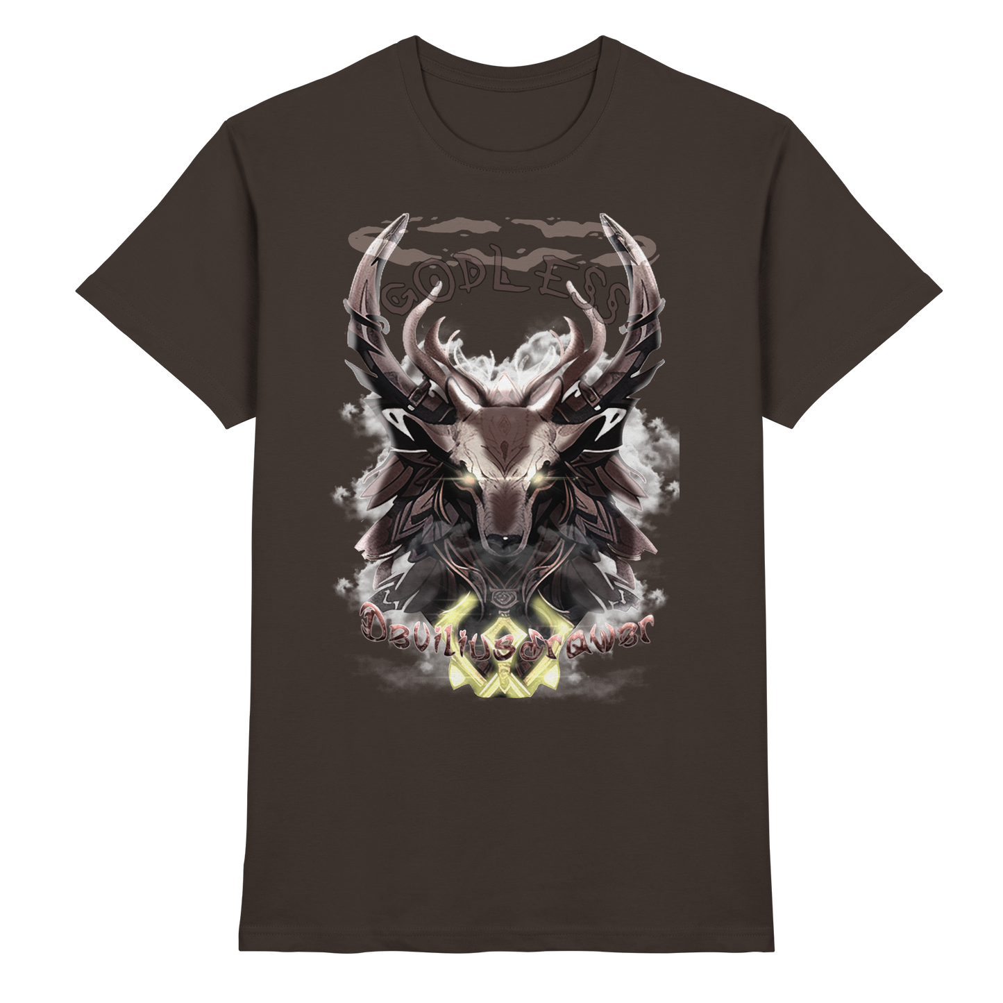 Deviliusdrawer Godless Deer - Premium Shirt