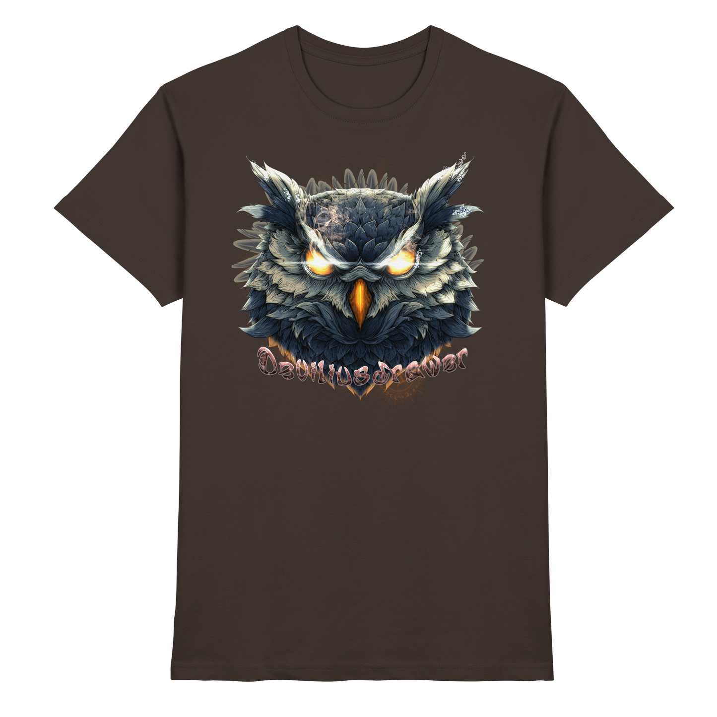Deviliusdrawer Dark Fire Owl - Premium Shirt