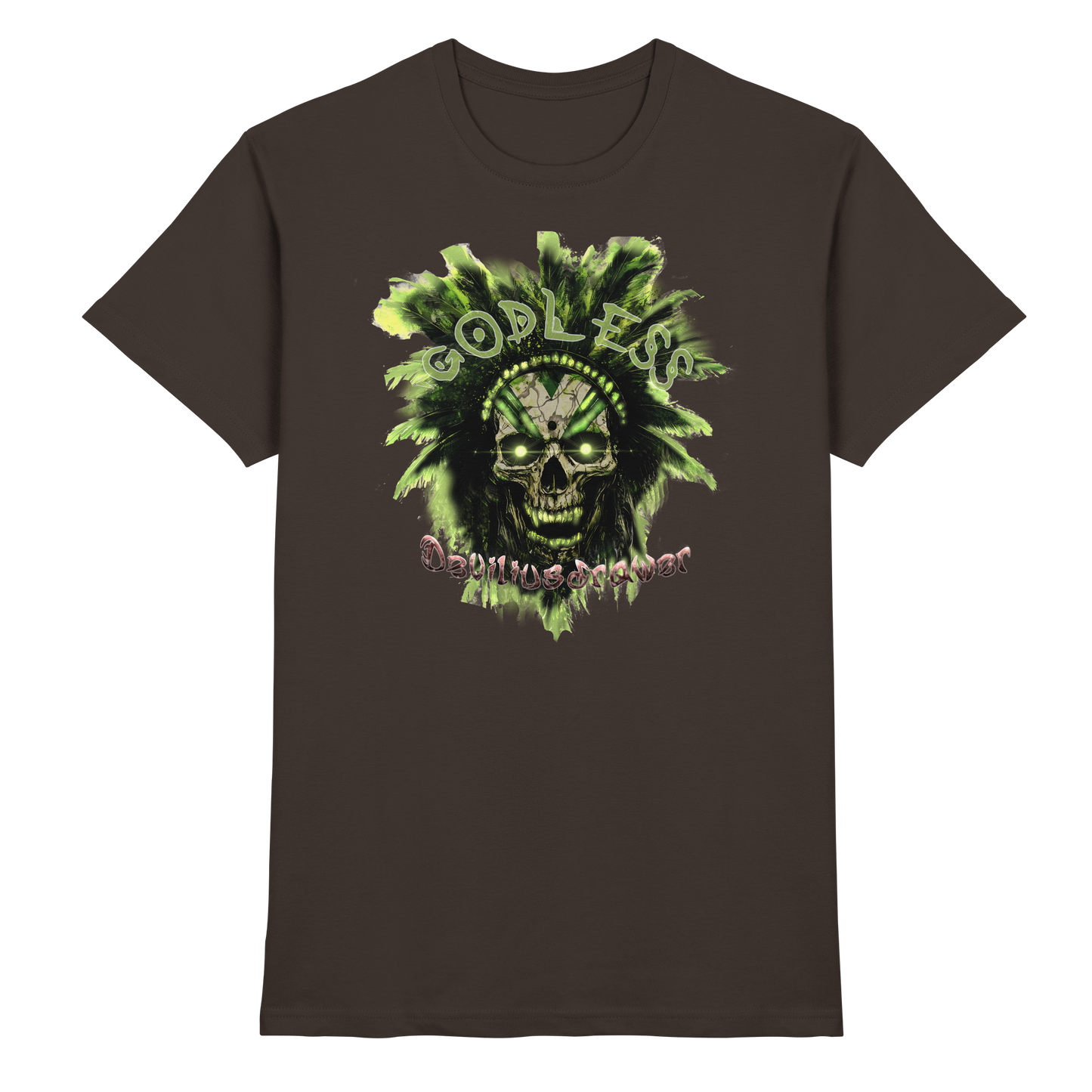 Deviliusdrawer Godless Skull - Premium Shirt