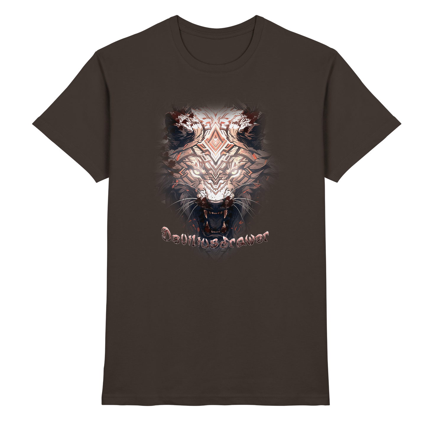 Deviliusdrawer Gold Metal Tiger - Premium Shirt