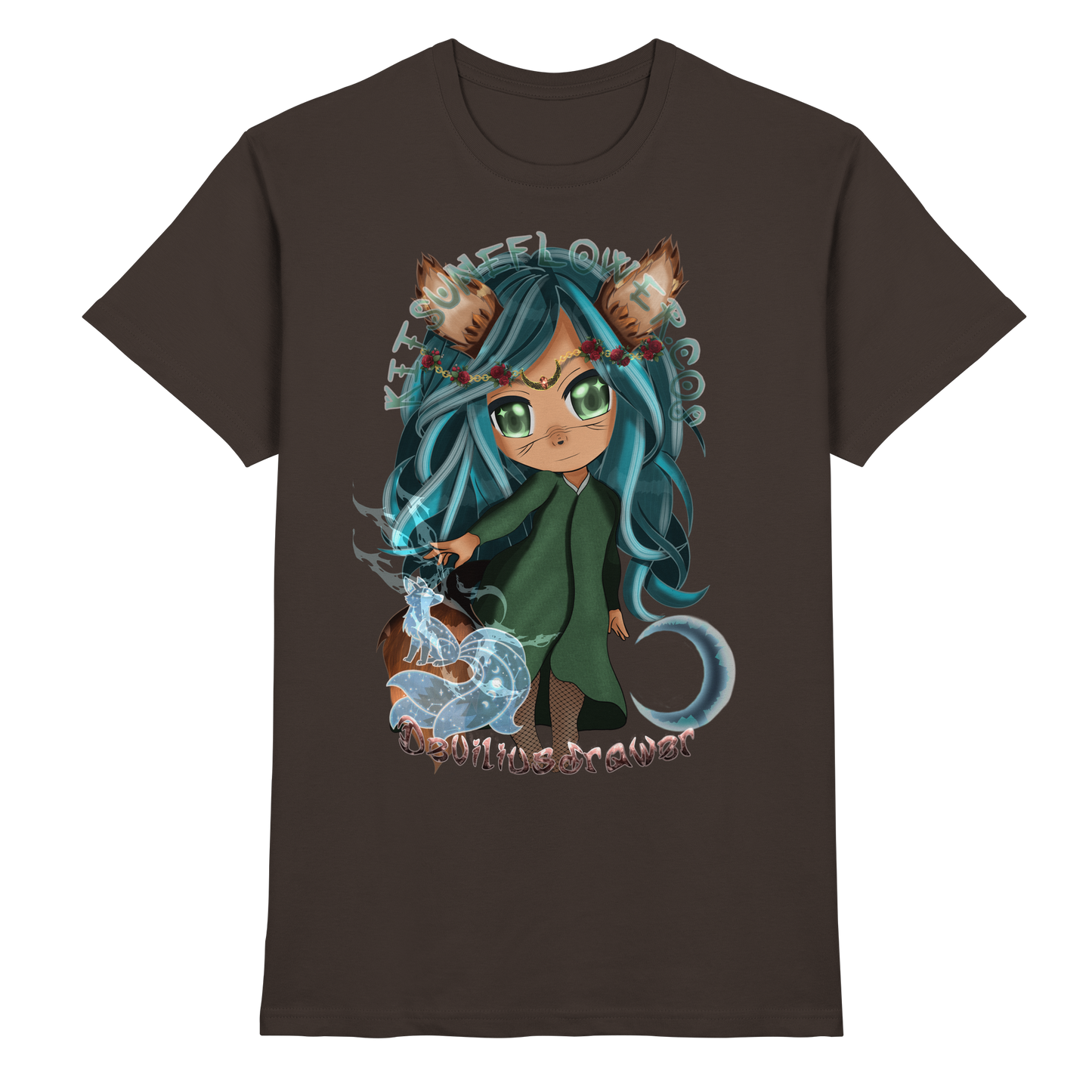 Deviliusdrawer Kitsuneflower - Premium Shirt