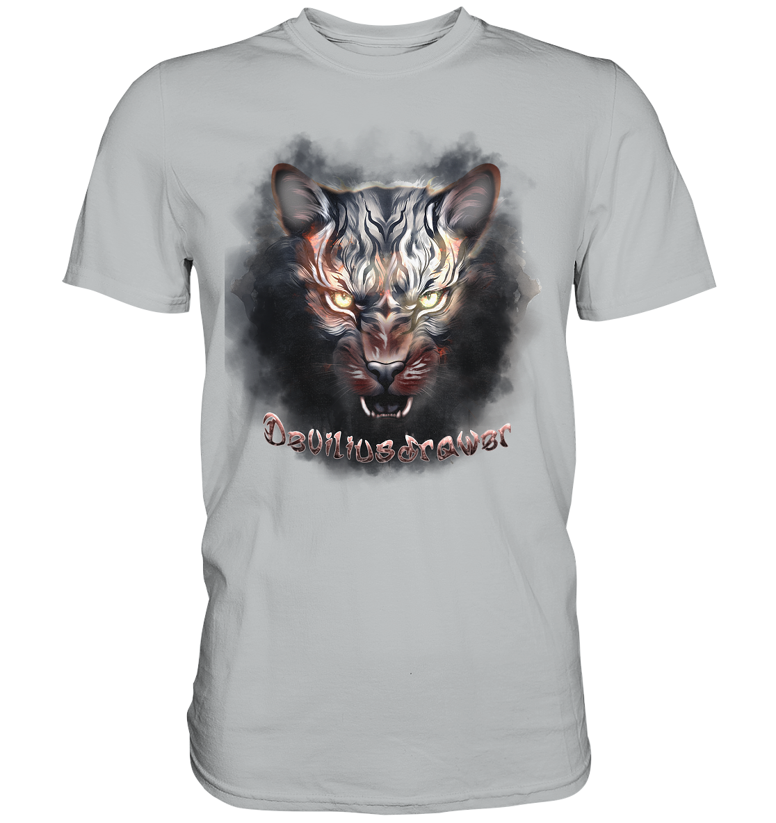 Deviliusdrawer Smoke Tiger - Premium Shirt