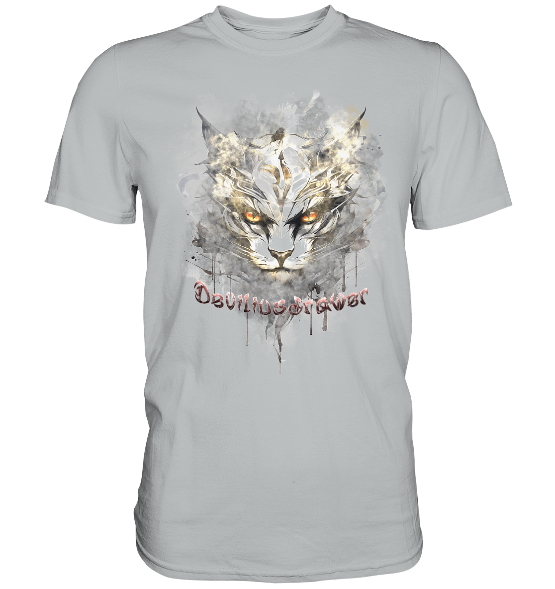 Deviliusdrawer White Catgod - Premium Shirt