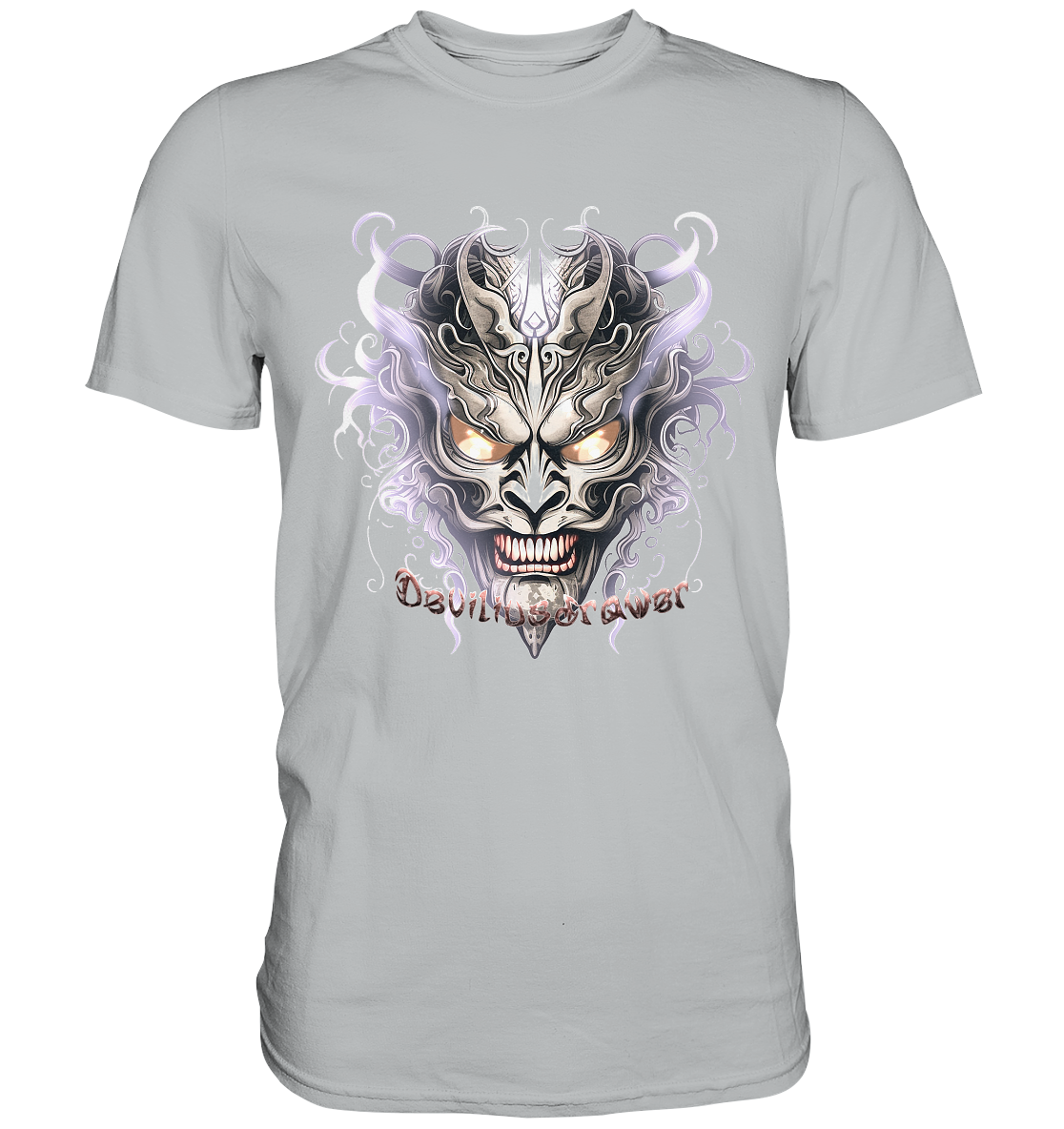 Deviliusdrawer Demon Mask Violet - Premium Shirt