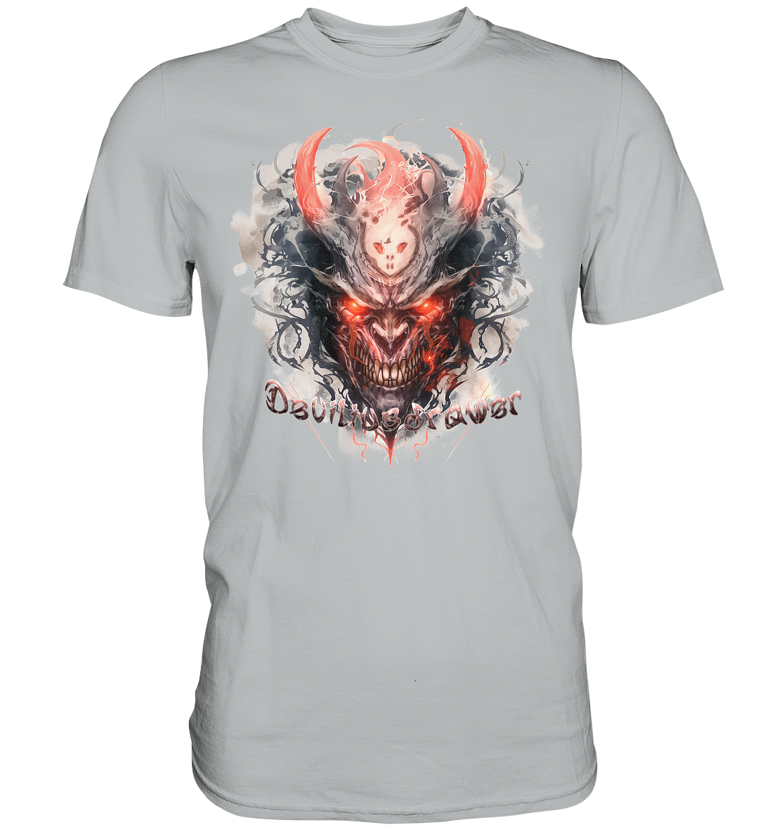 Deviliusdrawer Red Horn Devil - Premium Shirt