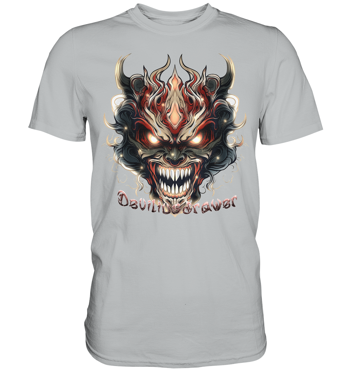 Deviliusdrawer Evil Vamp Mask - Premium Shirt