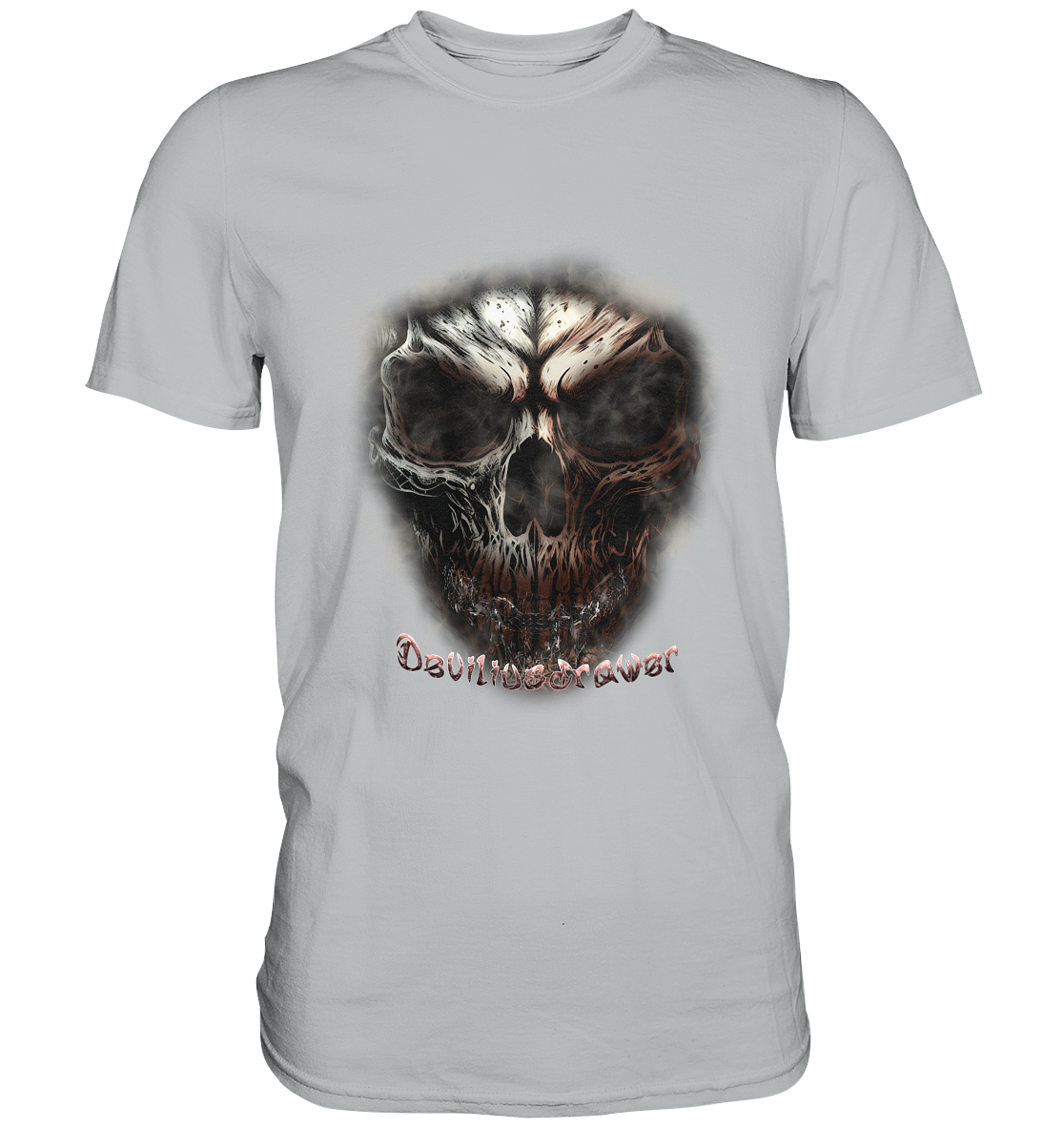 Deviliusdrawer Fire Skeleton - Premium Shirt