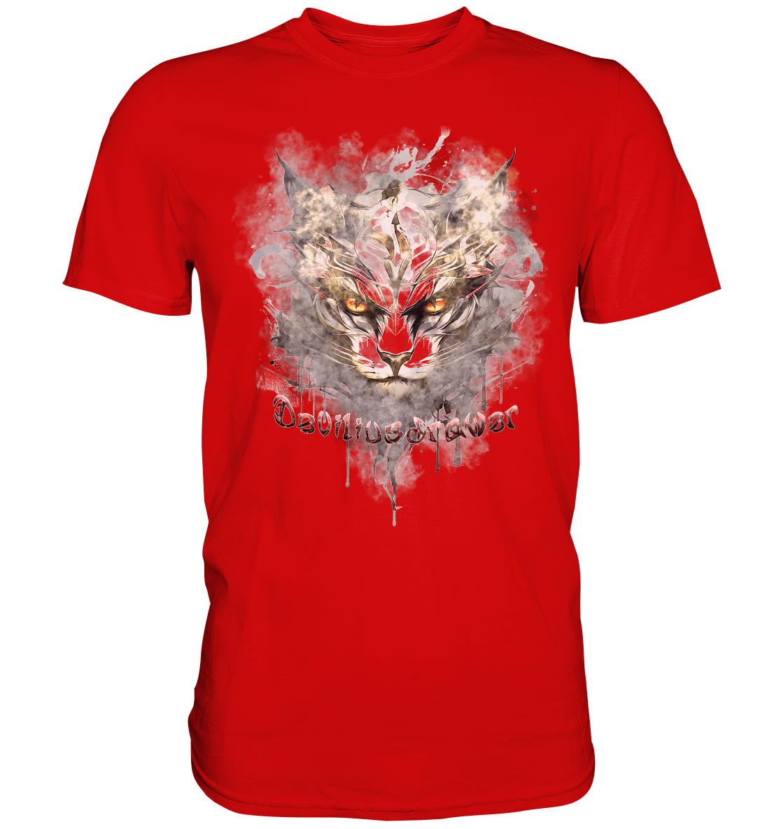 Deviliusdrawer White Catgod - Premium Shirt