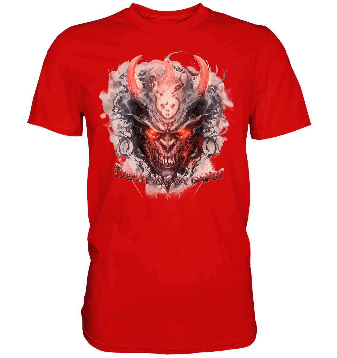 Deviliusdrawer Red Horn Devil - Premium Shirt